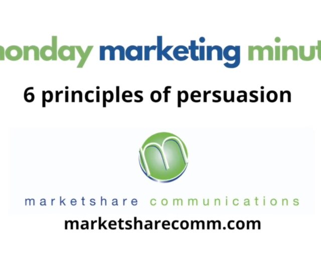 6 Principles of Persuasions - Monday Marketing Minute
